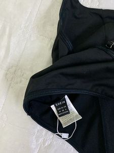 Shein Black corset Top with boning bust 36