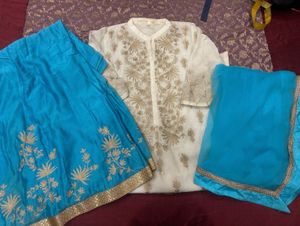 Elegant Embroidered Sharara  Kameez Set New