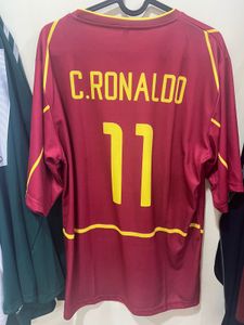 Portugal 2002 home ronaldo 11 football jersey