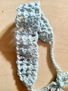 Light Blue Crochet Headband