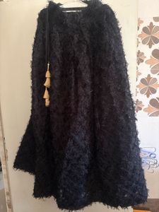 Black Fuzzy Skirt