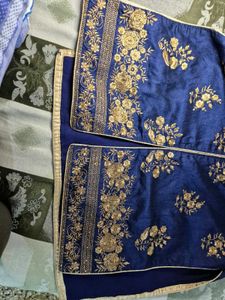 Elegant Blue Embroidered Salwar Suit