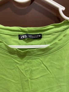 Green Zara Tshirt - M Size