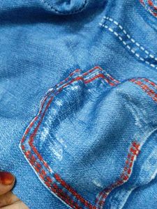 Girls Ripped Denim Jeans