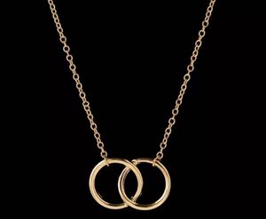 Double Ring Chain Necklace