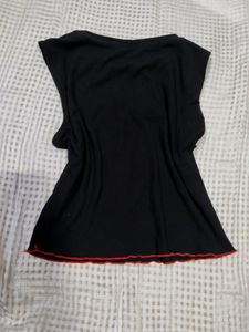 Shein Lettuce Detail T-shirt