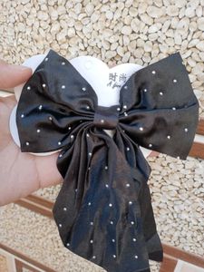 12-Cute White Bow Accessory
