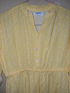Yellow Floral Print Dress
