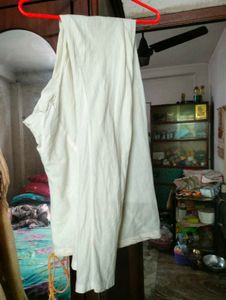 Cream Printed Nice Kurti And Pant Sets.