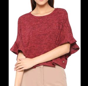 Allen Solly Maroon Top, Size S
