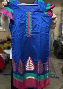 Banarasi  Royal Blue Kurta Set