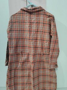 Cute Plaid Shirt Dress