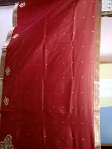 Kalamakari Jerry Work Saree