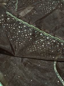 New Brown Pure Tissue Saree