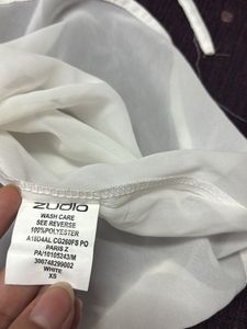 Off White Frill Top