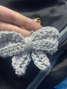 Crochet Bow Keychain