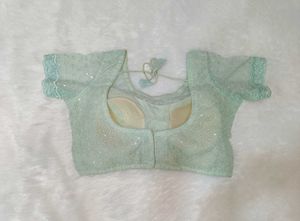 Mint Green Embroidered Blouse