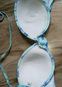 Padded Halter Neck &amp; Tie-back Bra.
