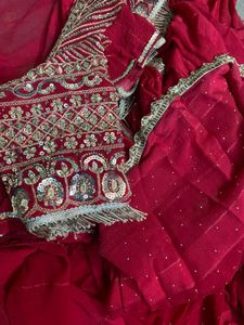 Saree With Heavy Blouse