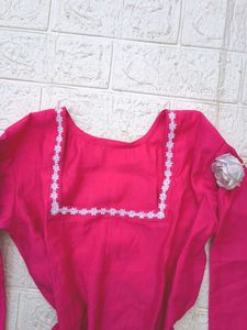 Rose Pink Short Kurti 🩷