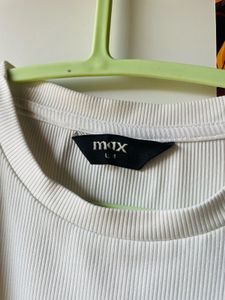 Max White Crop Top