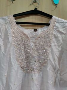 Blush Pink Embellished Kurti