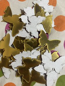 Wall Sticker 3D Golden Butterfly Shape40 Pc