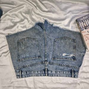 Denim Rugged Shorts