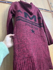 Burgundy Knit Shrug