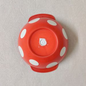 Polka Dots Bowls With Spoons