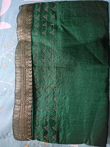 Elegant Green Saree
