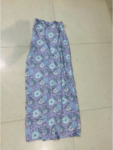 Lavender Long Floral Skirt