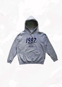 Grey '1987' Hoodie