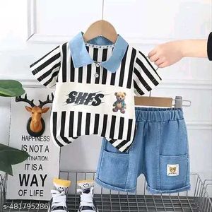 Denim Shorts Clothing Set
