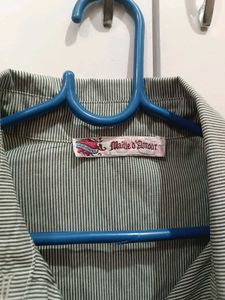 Striped Button-Down Shirt