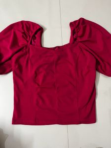 Puffy Sleeve Top