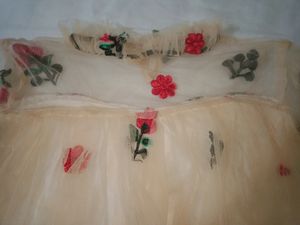 Net Top With Flare Sleeves