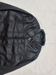 Black Faux Leather Jacket