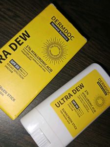 Dermdoc Sunscreen With 1%hyaluronic Acid Ultra Dew