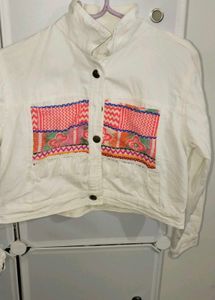 Boho Embroidered Denim Jacket