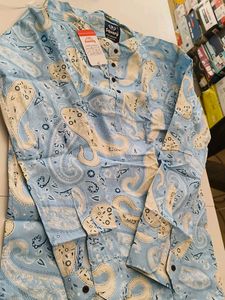 Paisley Print Kurta style Shirts for a Refreshing