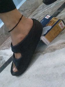 Black Casual Slippers