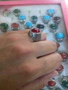 Small RedStone Rings for Men