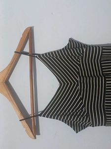 Striped Spaghetti Strap Jumpsuit
