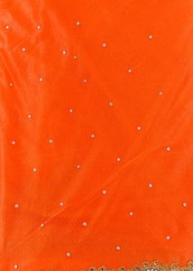 Orange Embellished Saree
