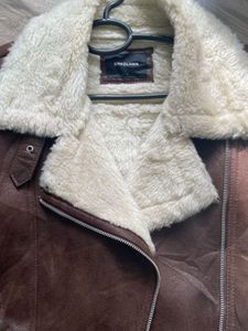 Faux Leather Fur Jacket