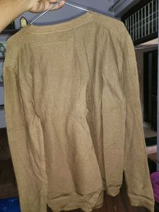 Brown V-Neck Sweater