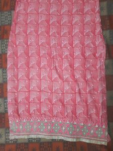 Pink Printed Kurta