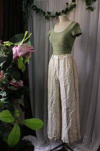 H&amp;M Olive Green Fitted Top