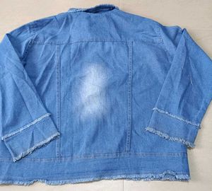 Stylish Denim Jacket, 4XL Size